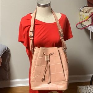 Vintage Croc Embossed Dooney & Bourke Drawstring